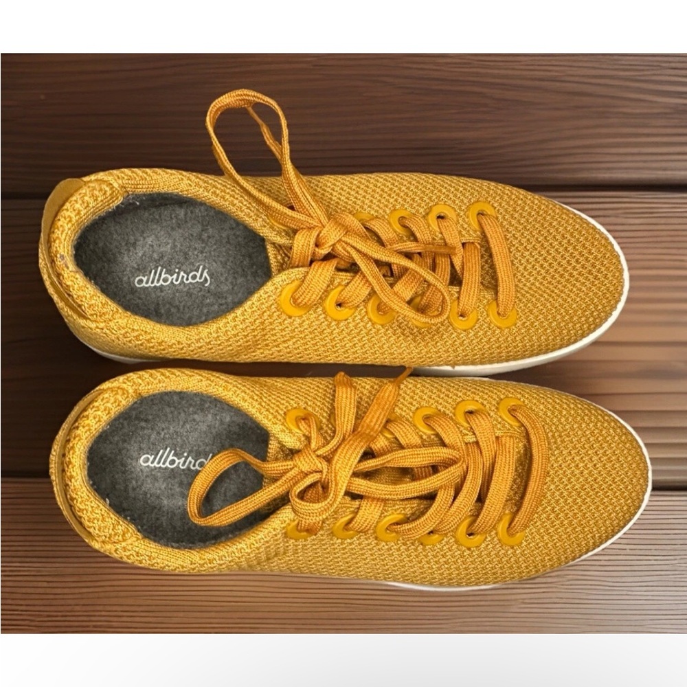Allbirds TP Tree Pipers Women’s Size 9 Mustard Yellow Sneakers